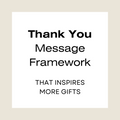 Thank You Message Template (to inspire more donations)